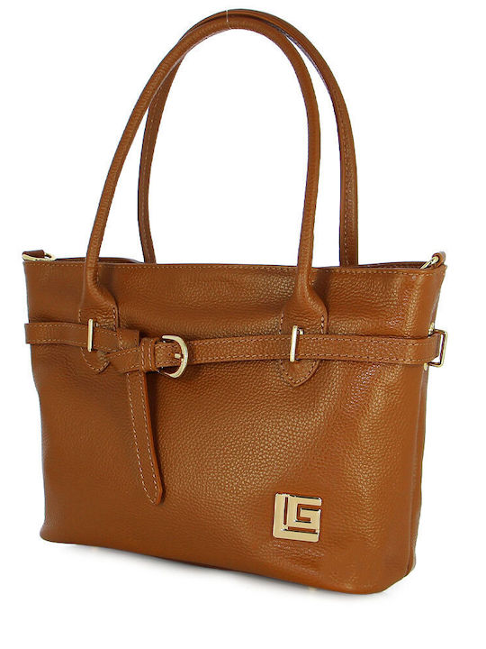 Leather Women's Bag Shoulder Tabac Brown