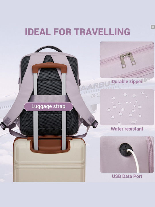 Miss Lulu Tasche Rucksack für Laptop 15.6" in Lila Farbe BPK2524-PE