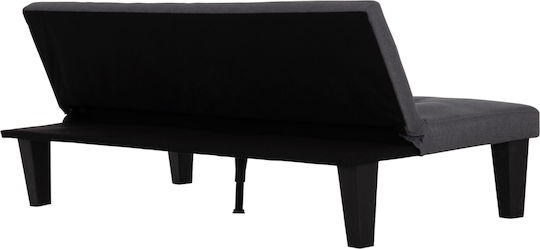 Koro Doppelsitzer Sofa Bett Künstliches Leder Graues 165x75x64cm