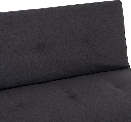 Koro Doppelsitzer Sofa Bett Künstliches Leder Graues 165x75x64cm