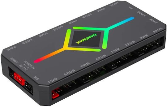 Gamemax Fan Hub V4.0 PWM A-RGB Hub Controller Fans Black