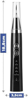Ultrasonic Ηλεκτρική Οδοντόβουρτσα Μαύρη