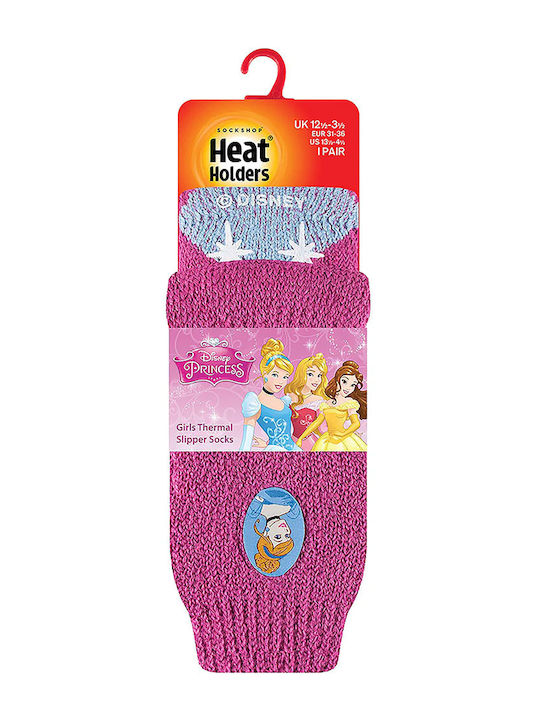 Heat Holders Șosete Papuci pentru Copii Roz