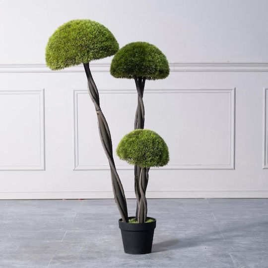 Supergreens UV Copac Artificial Bonsai Moss „Ciupercă” Triplu Verde 120 cm