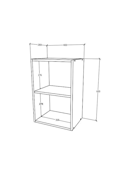 Corp с плот за работа Glossy Gray/white 40x30x60бр