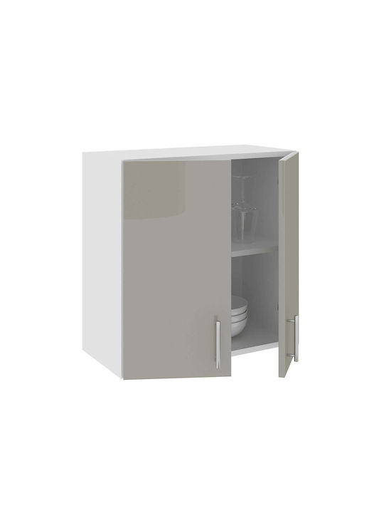 Corp mit Arbeitsplatte Glossy Grey/white 60x30x60Stück