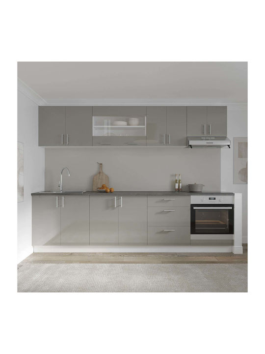 Corp mit Arbeitsplatte Glossy Grey/white 60x30x60Stück