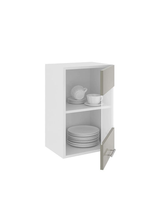 Superior Dulap Suspendata cu Blat de Lucru Glossy Gray/white 40x30x60buc