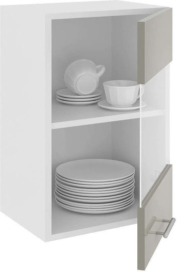 Superior Dulap Suspendata cu Blat de Lucru Glossy Gray/white 40x30x60buc
