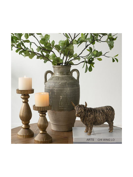 Artekko Decorative Vase Orange 22x22x40cm