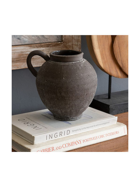Artekko Decorative Vase Black 19.2x17.2x20.3cm