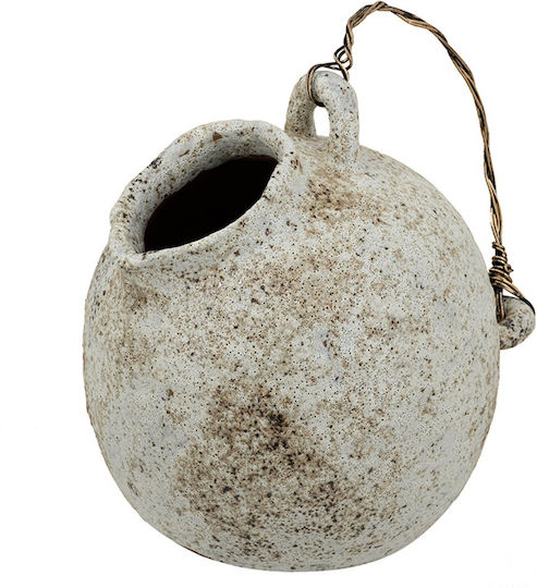 Artekko Βάζο Κεραμικό Λευκό Φ25xΥ26.2cm
