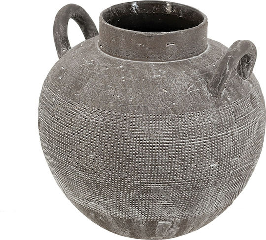 Artekko Βάζο Κεραμικό Μαύρο Φ24.2xΥ24.2cm Artekko Βάζο Κεραμικό Μαύρο Φ24.2xΥ24.2cm