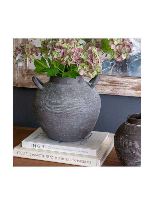 Artekko Decorative Vase Black 24.2x23.5x24.2cm