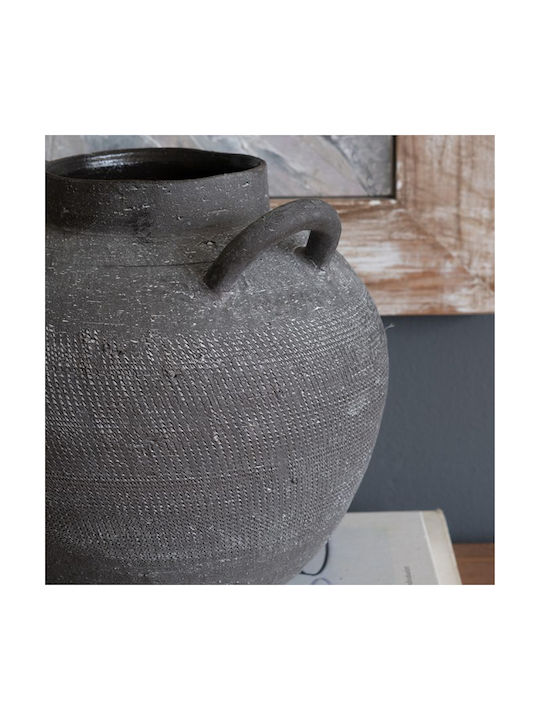 Artekko Decorative Vase Black 24.2x23.5x24.2cm