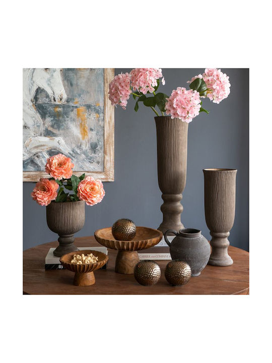 Artekko Decorative Vase Black 24.2x23.5x24.2cm