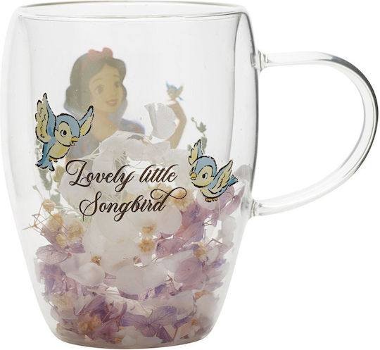 Becher Glas Weiß 300ml