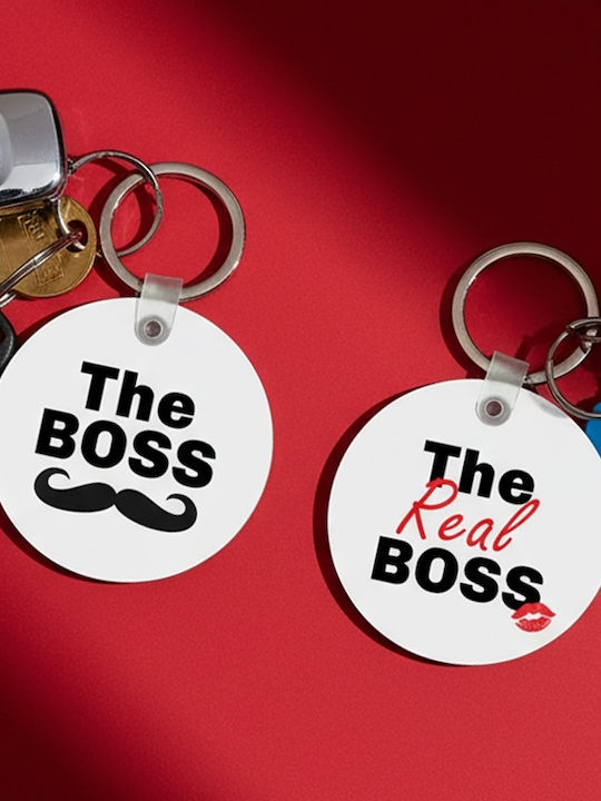 Set of 2 Keychains Boss & Real Boss MDF 5x5