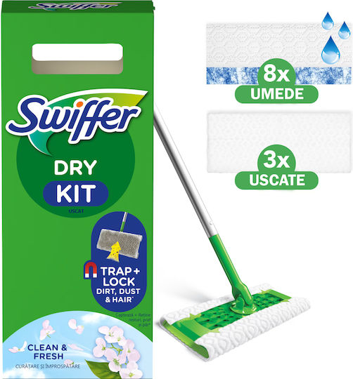 Swiffer Dry Σφουγγαρίστρα με Σπρέι Ψεκασμού