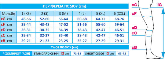 Scudovaris Κάλτσες Ριζομηρίου με Σιλικόνη & Ανοικτά Δάκτυλα 18-21 mmHg Μπεζ