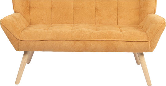 Two-Seater Couch Mustard 126x86x78cm