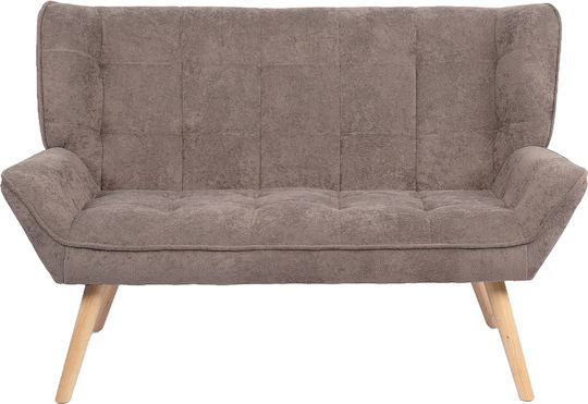 Two-Seater Couch Gray 126x86x78cm