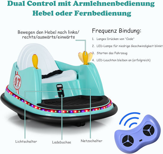 Electric Kids Ride On Car One-Seater with Remote Control 6 Volt Green for 2+ Years