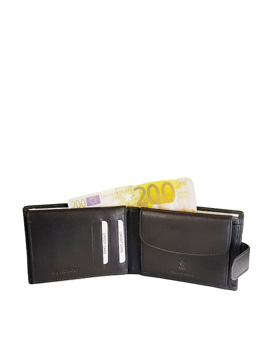 Кожен Мъжки Портфейл с RFID Черен