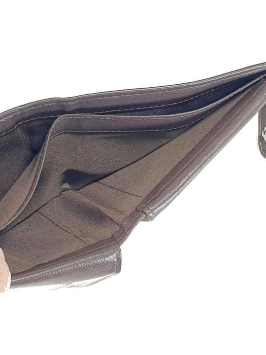 Leather Men's Wallet Classic with RFID Brown