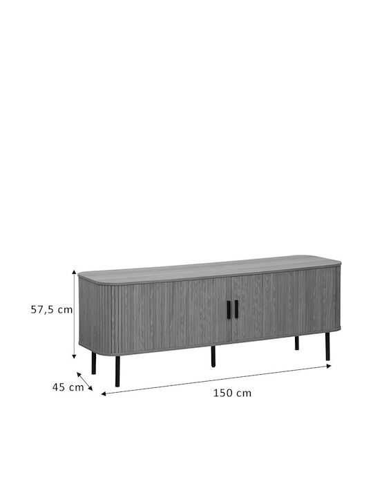 Wooden TV Stand Eventful Beige L150xD45xH57.5cm