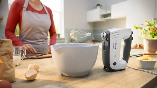 Bosch Μίξερ με Πλαστικό Κάδο Λευκό 750W