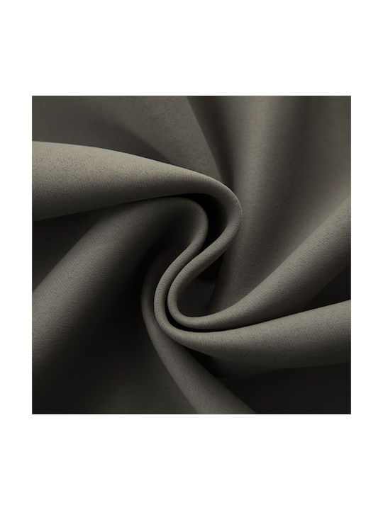 Beauty Home Blackout Curtain with Brown Grommets 140x270cm