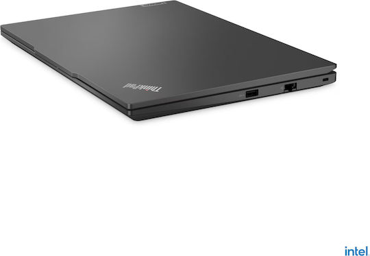 Lenovo ThinkPad E14 Gen 5 (Intel) 14" IPS FHD+ (i5-1335U/8GB/256GB SSD/W11 Pro) Графитно черно (UK Клавиатура)
