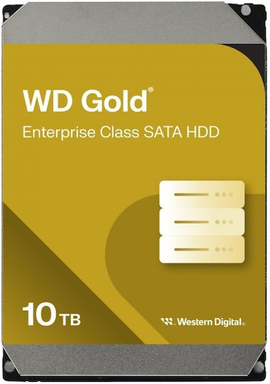 Western Digital Gold Enterprise Class 10TB HDD Σκληρός Δίσκος 3.5" SATA III 7200rpm με 512MB Cache για Server WD103KRYZ