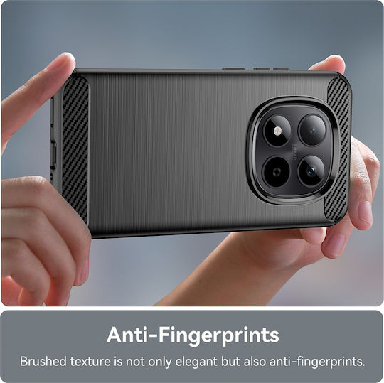 Techsuit Carbon Silicone Xiaomi Redmi Note 15 5g Note 15 4g Poco M8 5g Black
