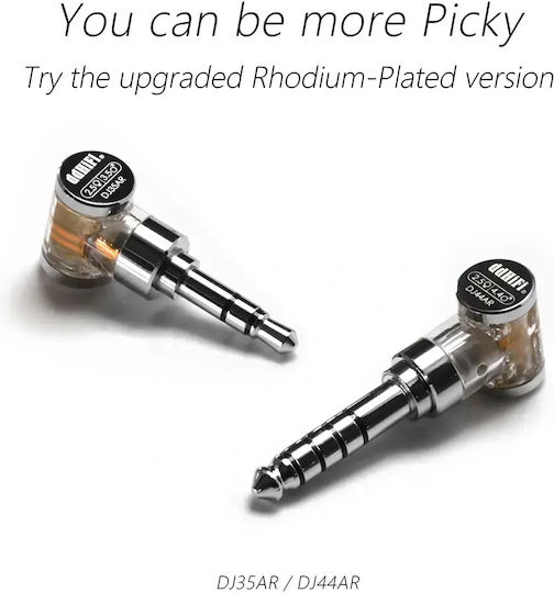 Convertor 4.4mm masculin în 2.5mm feminin Argintiu 1buc DJ44AR