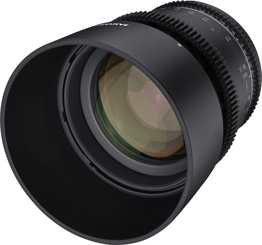 Samyang Full Frame Φωτογραφικός Φακός MF 85mm T1,5 VDSLR MK2 Telephoto για Canon RF Mount Μαύρος