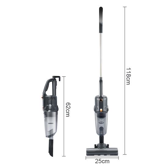 Raf Electric 2 in 1 Stick & Handheld Vacuum 600W Black R.8763