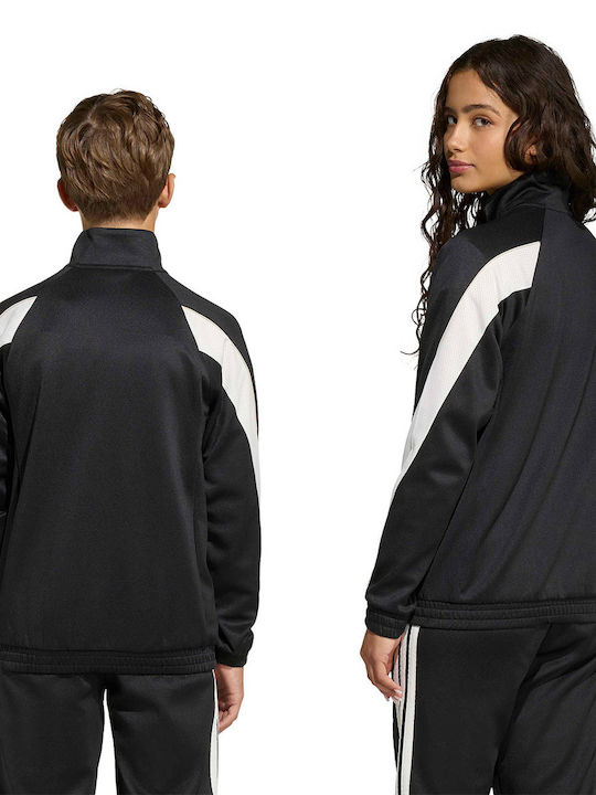 Athleisure Kids Knitted Black Cardigan