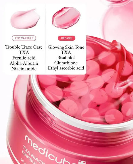 Medicube TXA Niacinamide Capsule Ενυδατική & Αναπλαστική Κρέμα Προσώπου κατά των Ατελειών & της Ακμής με Υαλουρονικό Οξύ & Νιασιναμίδη 55gr
