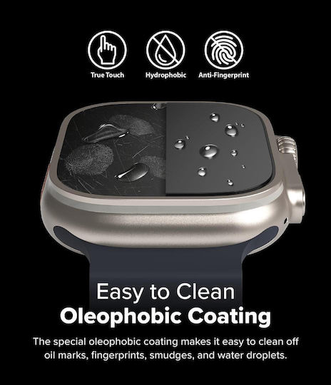 Ringke Easy Slide Tempered Glass pentru Galaxy Watch Ultra 2buc RGK1215