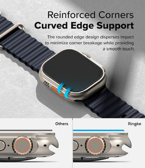 Ringke Easy Slide Tempered Glass pentru Galaxy Watch Ultra 2buc RGK1215