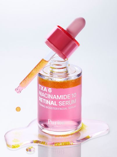 Purito TXA 6 Niacinamide 10 Retinal Serum Face with Retinal & Niacinamide for Radiance & Dark Spots 30ml