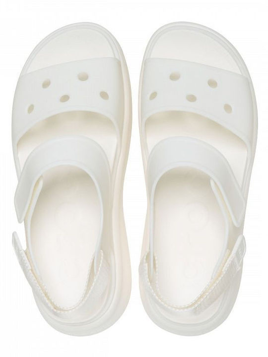 Women's Flat Sandals in White Color