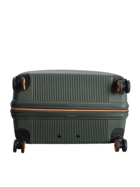 Discovery Large Travel Suitcase Hard Khaki with 4 Wheels Height 76cm DL02H0.71.11