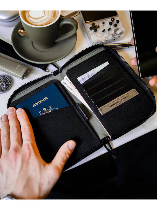 Men's Wallet Travel with RFID Black