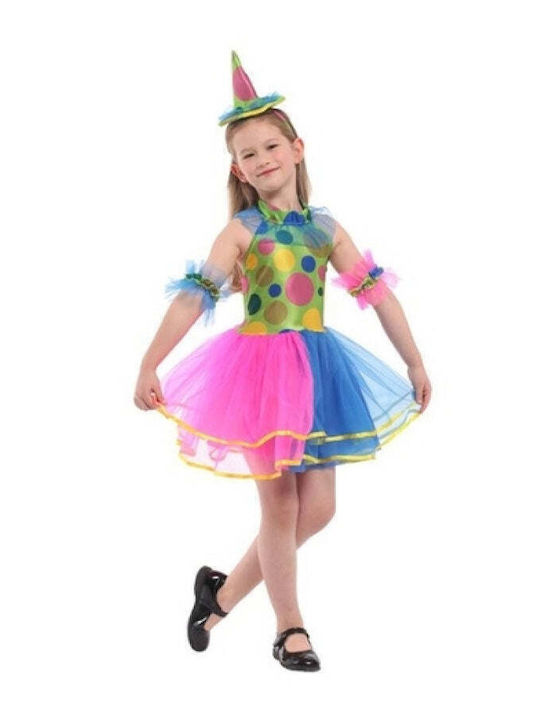 Kids Carnival Costume Clown Toulini Fusta