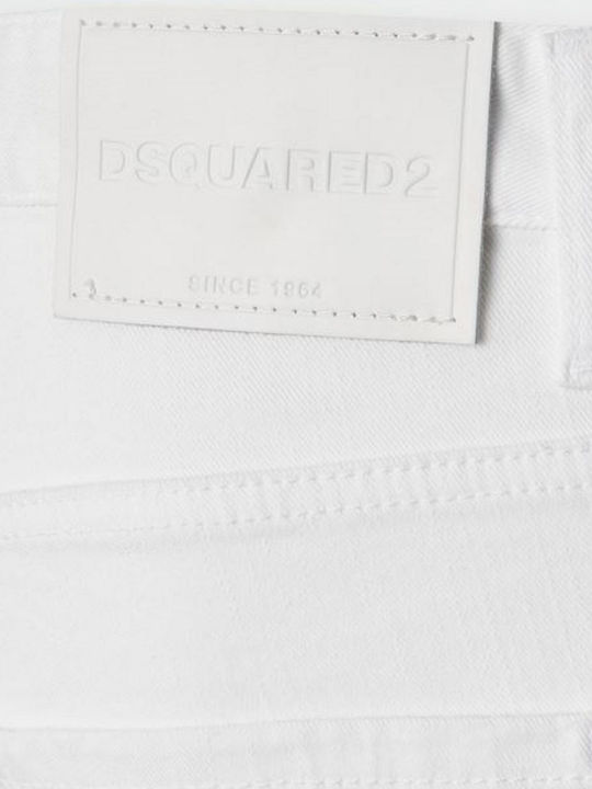 Skater Ανδρικό Παντελόνι Τζιν Ελαστικό White