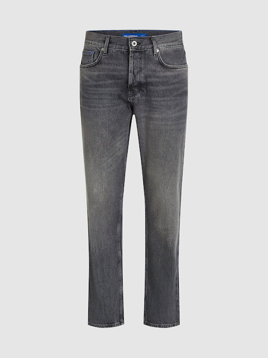 Men's Jeans Pants with Regular Tapered Fit Gray