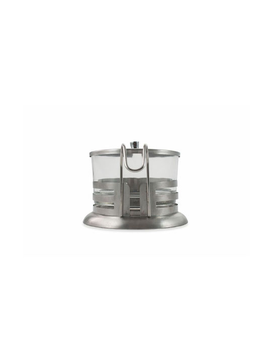 Galileo Vase General Use with Lid made of Stainless Steel Transparent 150ml